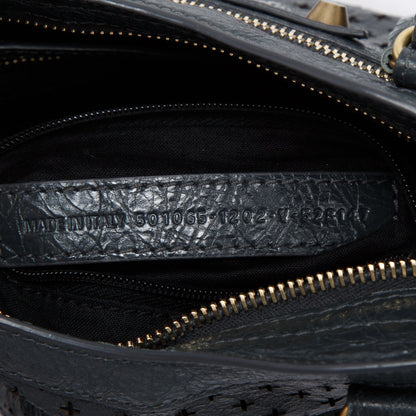 Balenciaga Perforated Motocross Classic Mini City Bag