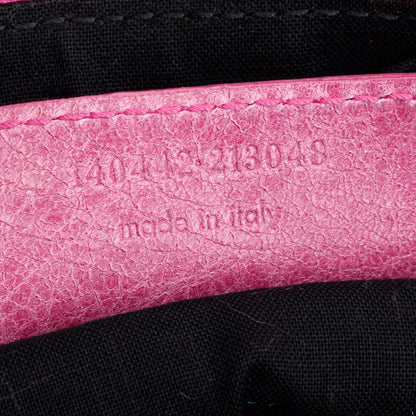 Balenciaga Pink Agneau Leather Classic Day Hobo Bag