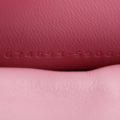 Balenciaga Pink Calfskin Leather Small Gossip Flap Bag