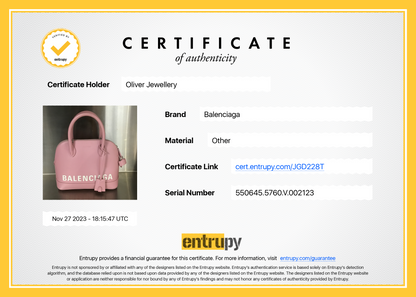 Balenciaga Pink Grained Calfskin Leather Ville S Top Handle Bag