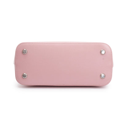 Balenciaga Pink Grained Calfskin Leather Ville S Top Handle Bag