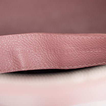 Balenciaga Pink Grained Calfskin Leather Ville S Top Handle Bag