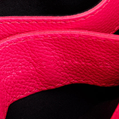 Balenciaga Pink Grained Calfskin Leather XXS Ville Top Handle Bag
