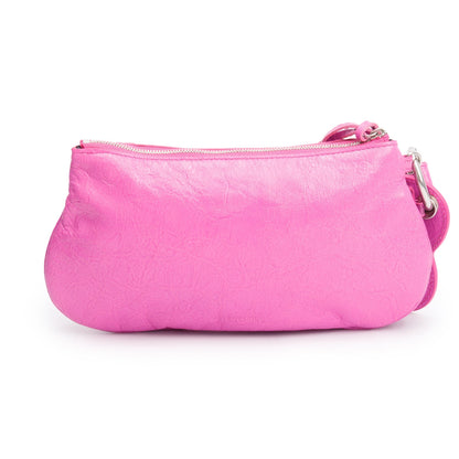 Balenciaga Pink Leather Mini Le Cagole Multi Pouch