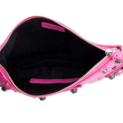 Balenciaga Pink Leather Mini Le Cagole Multi Pouch