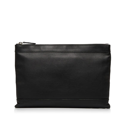 Luxury Balenciaga Trending 2025 Punch Logo Navy Clip Clutch (SHG-8N4brT)