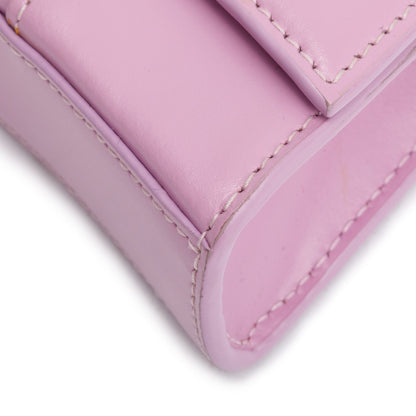Balenciaga Purple Smooth Leather Hourglass Wallet on Chain