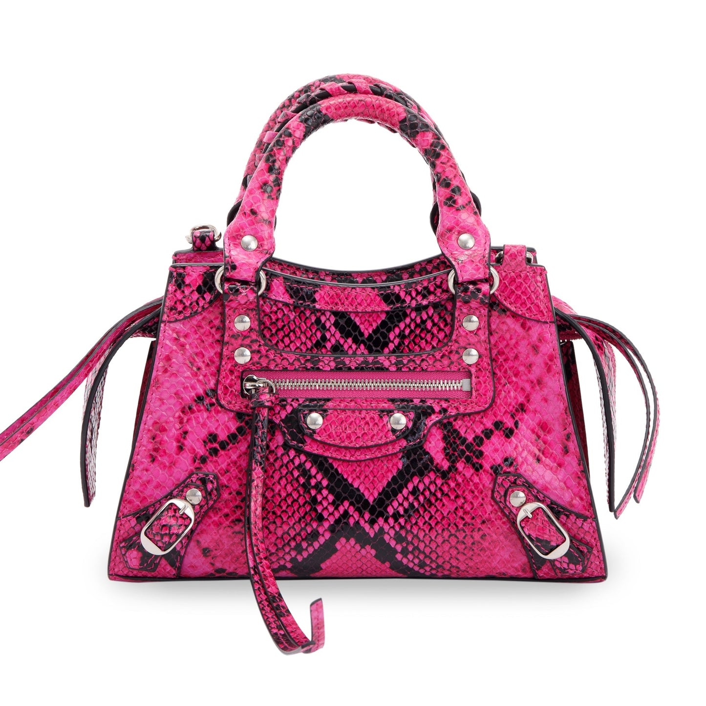 Balenciaga Python Embossed Neo Classic Mini City Bag