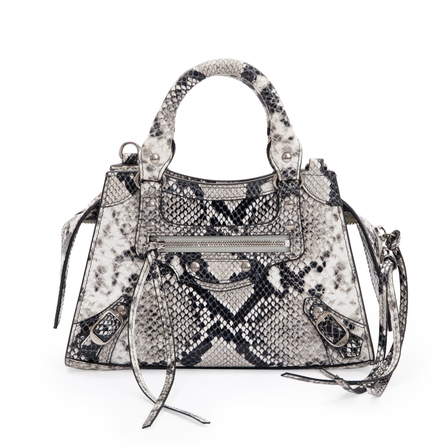 Balenciaga Python Embossed Neo Classic Mini City Bag