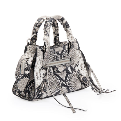 Balenciaga Python Embossed Neo Classic Mini City Bag
