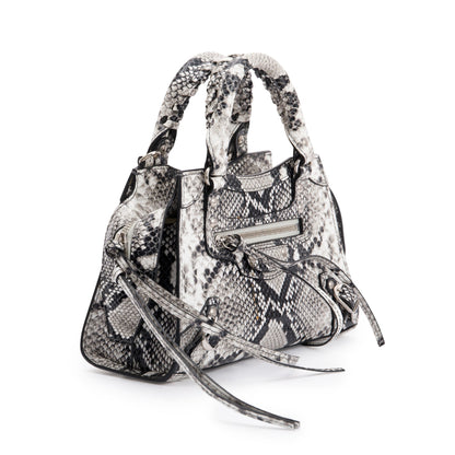 Balenciaga Python Embossed Neo Classic Mini City Bag