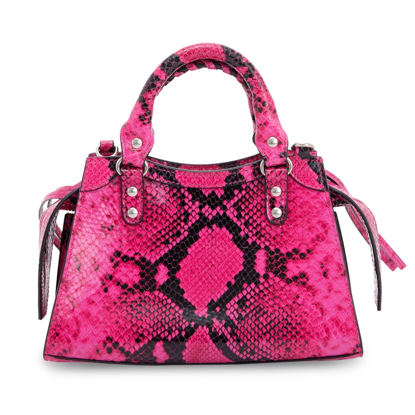 Balenciaga Python Embossed Neo Classic Mini City Bag