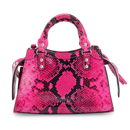 Balenciaga Python Embossed Neo Classic Mini City Bag