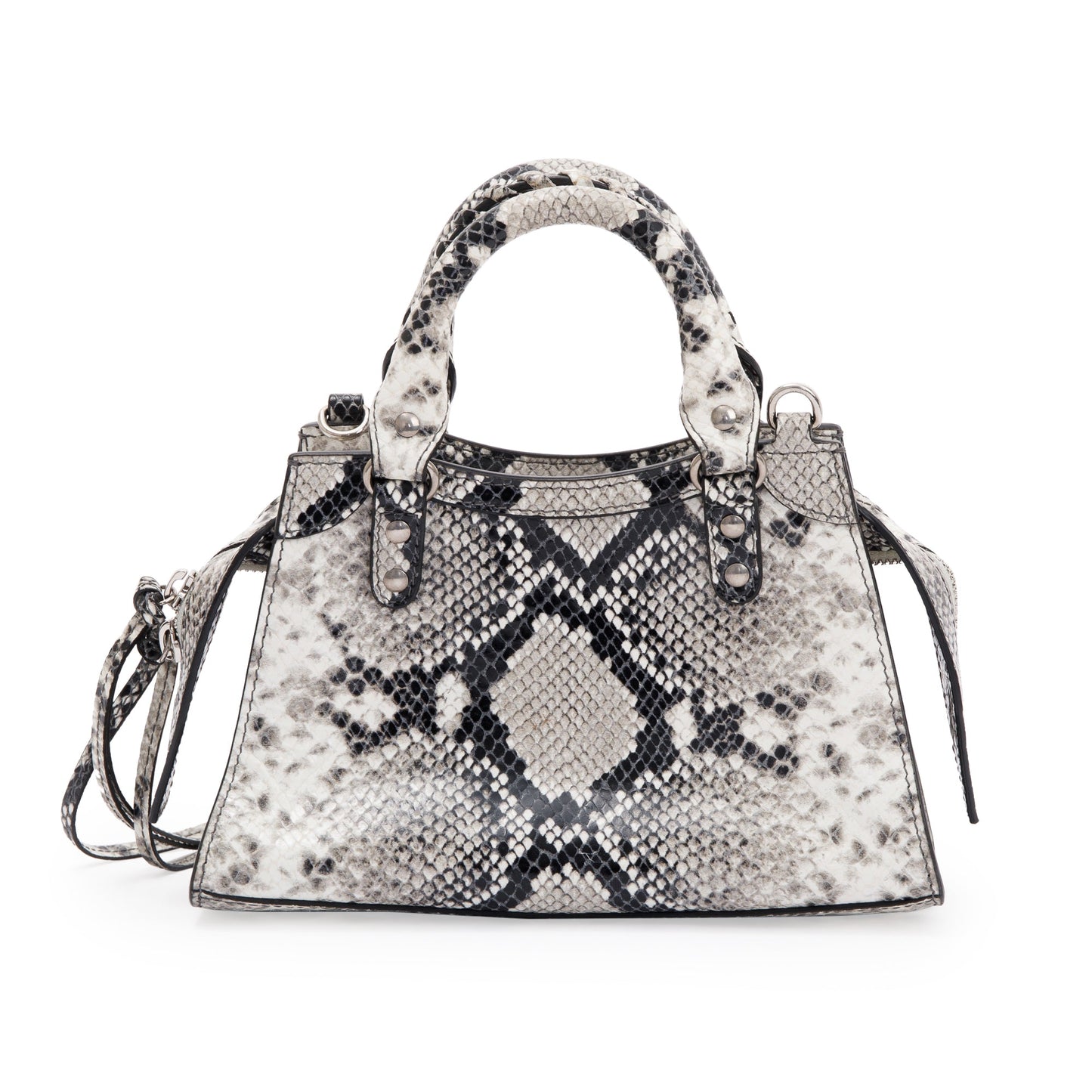 Balenciaga Python Embossed Neo Classic Mini City Bag