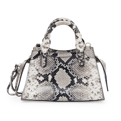 Balenciaga Python Embossed Neo Classic Mini City Bag