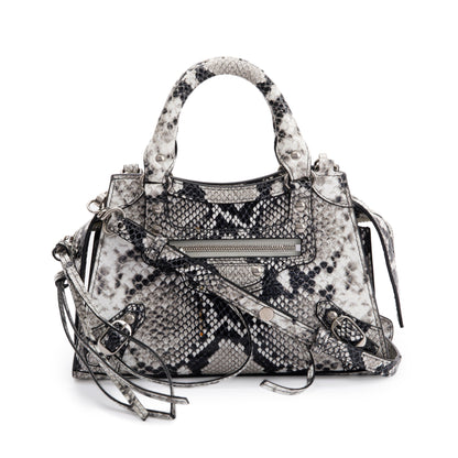 Balenciaga Python Embossed Neo Classic Mini City Bag