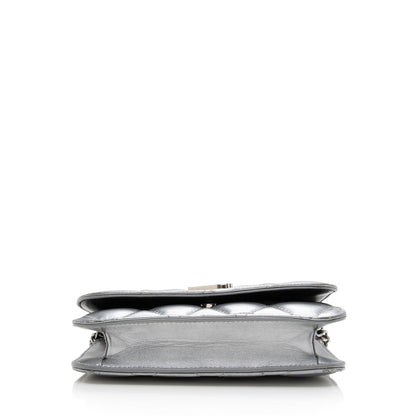 Luxury Balenciaga Trending 2025 Quilted Metallic Leather B Dot Shoulder Bag (SHF-16927)
