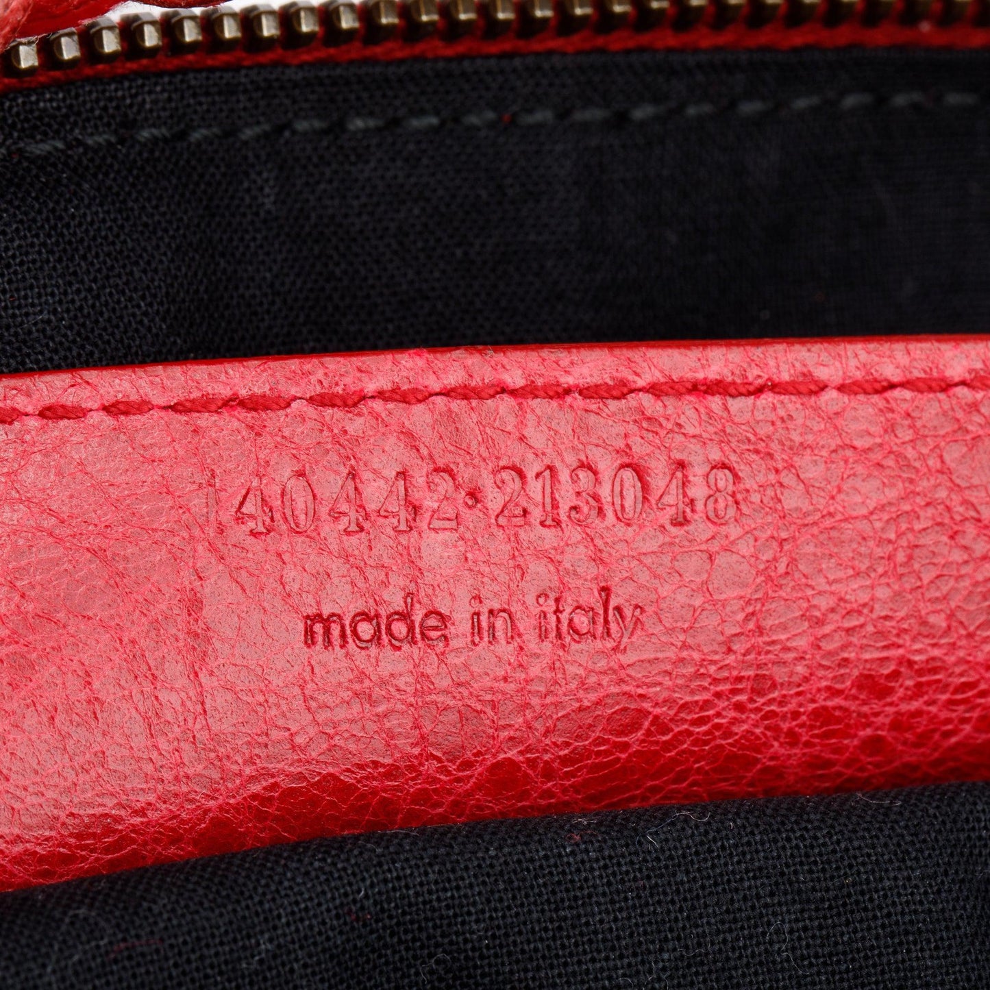 Balenciaga Red Agneau Leather Classic Day Hobo Bag