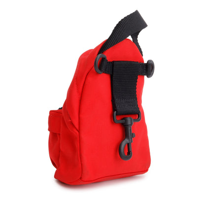 Balenciaga Red Canvas Oversized Mini Backpack Crossbody
