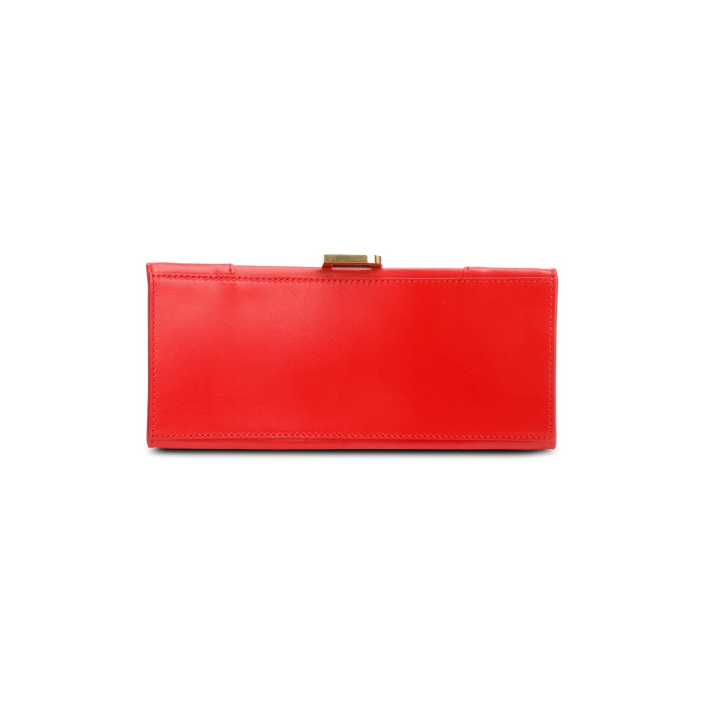 Balenciaga Red Smooth Leather Small Hourglass Top Handle Bag