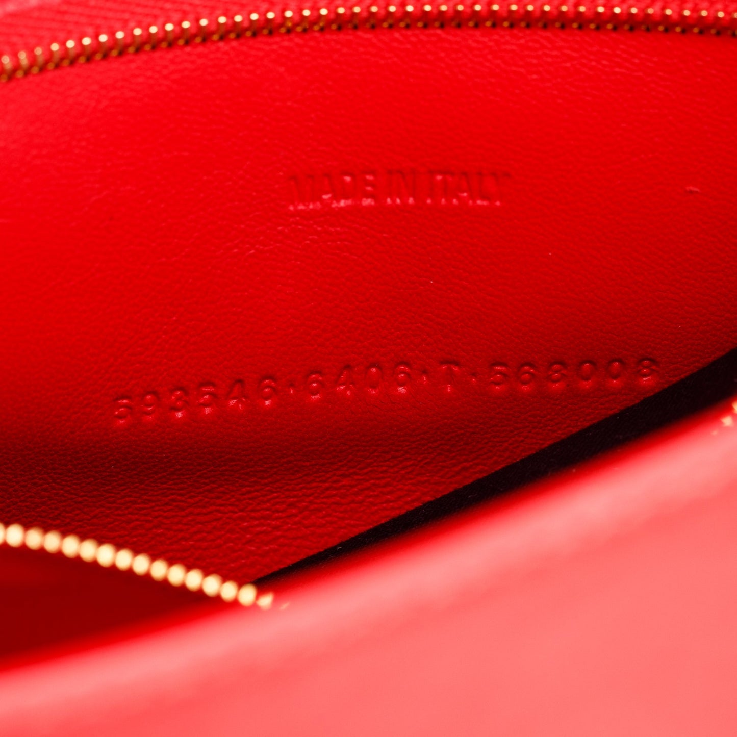 Balenciaga Red Smooth Leather Small Hourglass Top Handle Bag