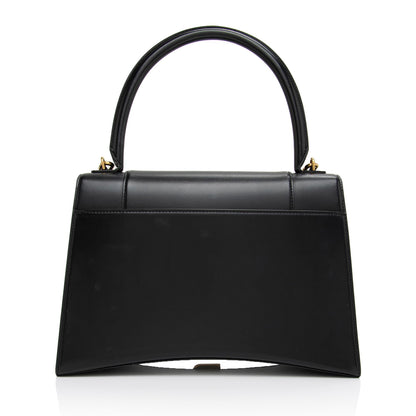 Luxury Balenciaga Trending 2025 Shiny Calfskin Hourglass Medium Satchel (SHF-T4GYIa)