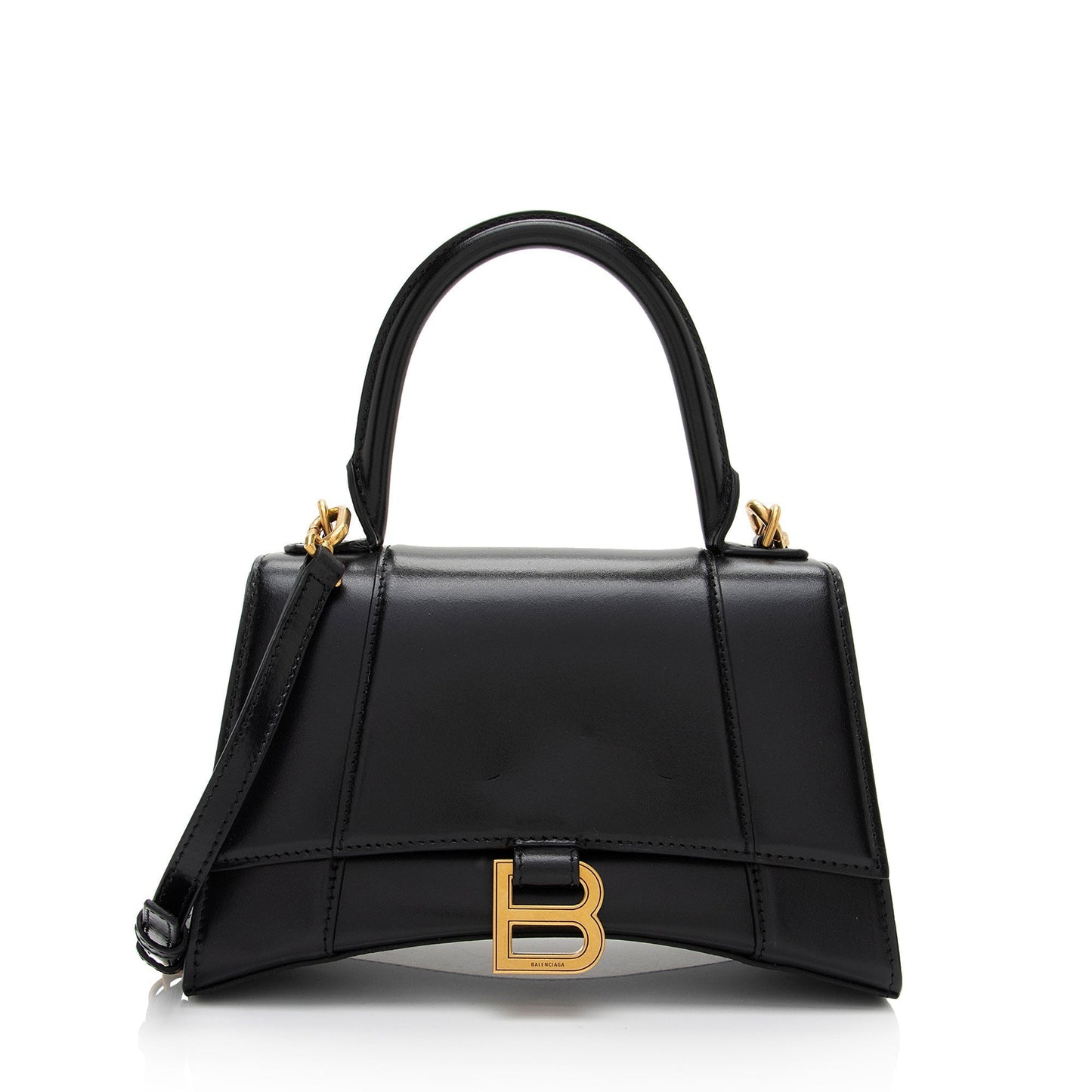 Luxury Balenciaga Trending 2025 Shiny Calfskin Hourglass Small Top Handle (SHF-9h44a6)
