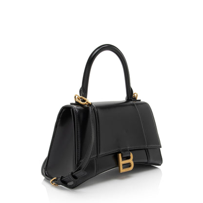 Luxury Balenciaga Trending 2025 Shiny Calfskin Hourglass Small Top Handle (SHF-9h44a6)