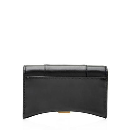 Luxury Balenciaga Trending 2025 Shiny Calfskin Hourglass Wallet on Chain Bag (SHF-23824)