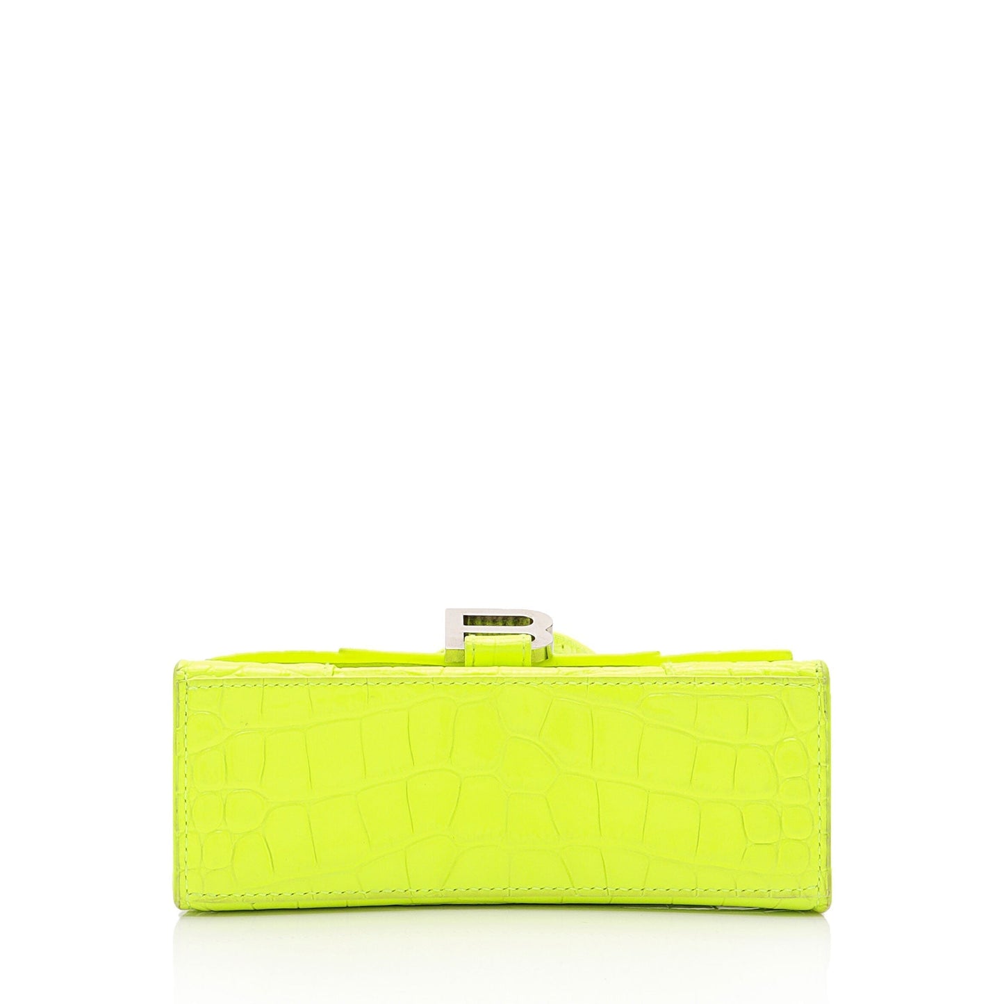 Luxury Balenciaga Trending 2025 Shiny Croc Embossed Calfskin Hourglass XS Top Handle (SHF-vSVXrb)