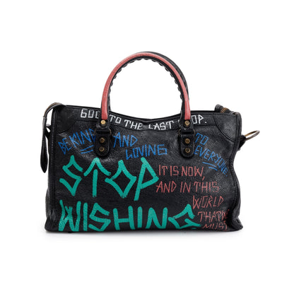 Balenciaga Small Graffiti Classic City Bag