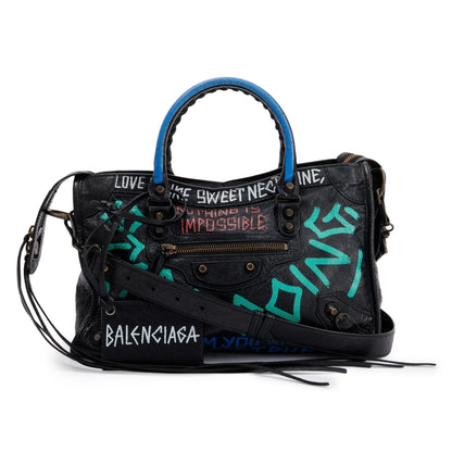 Balenciaga Small Graffiti Classic City Bag