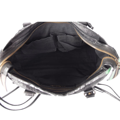 Balenciaga Small Graffiti Motocross Classic City Bag