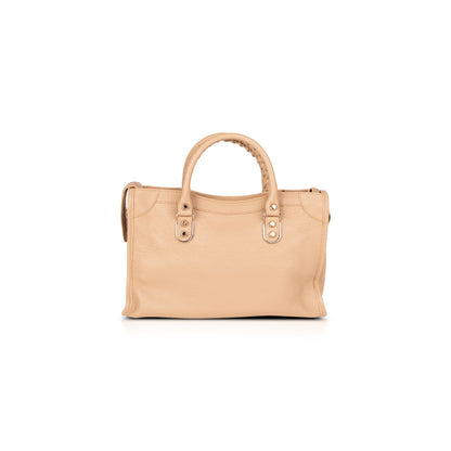 Balenciaga Small Motocross Classic Metallic Edge City Bag