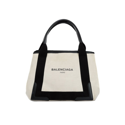 Balenciaga Small Navy Cabas Tote