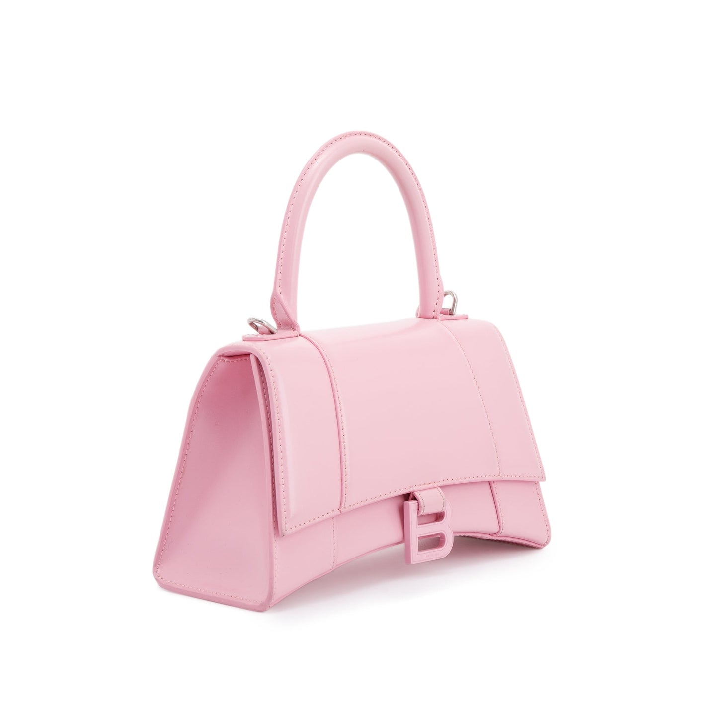 Balenciaga Small Pink Hourglass Top Handle Bag