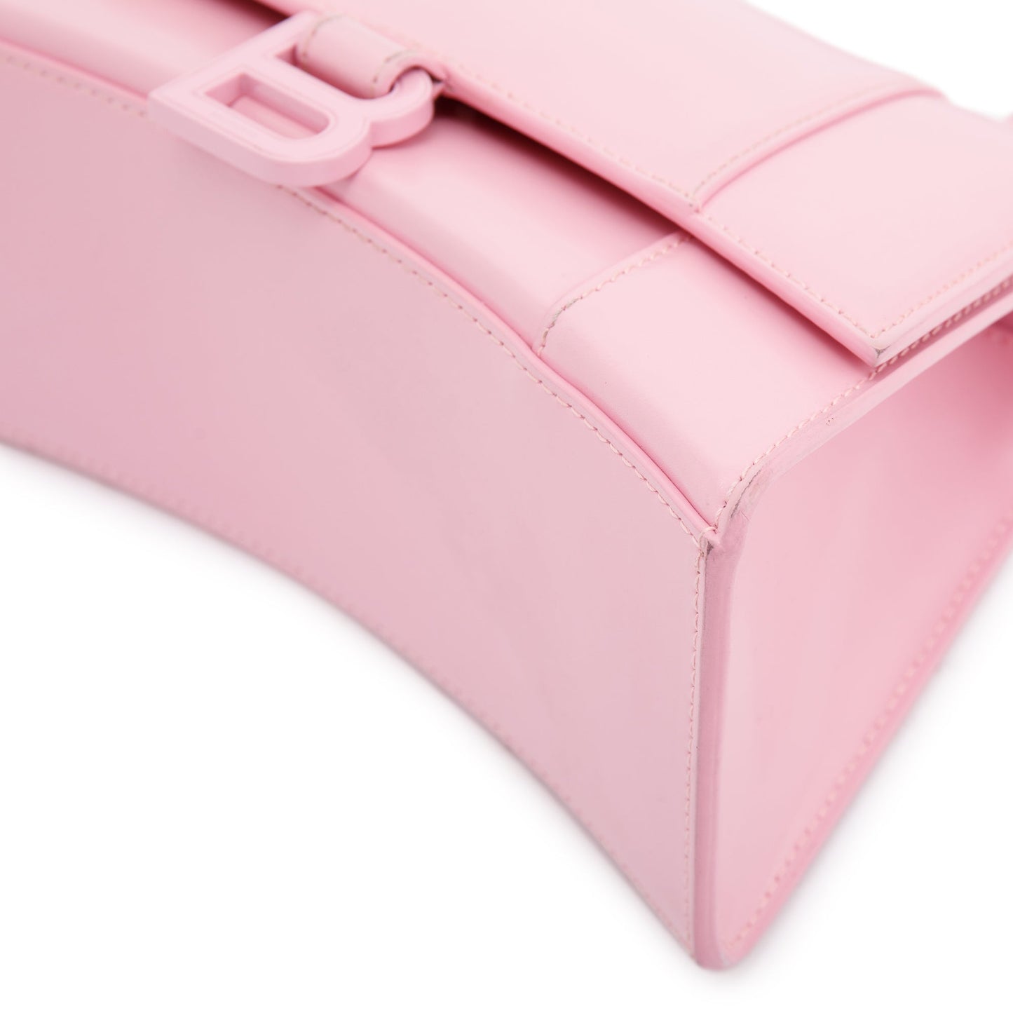 Balenciaga Small Pink Hourglass Top Handle Bag