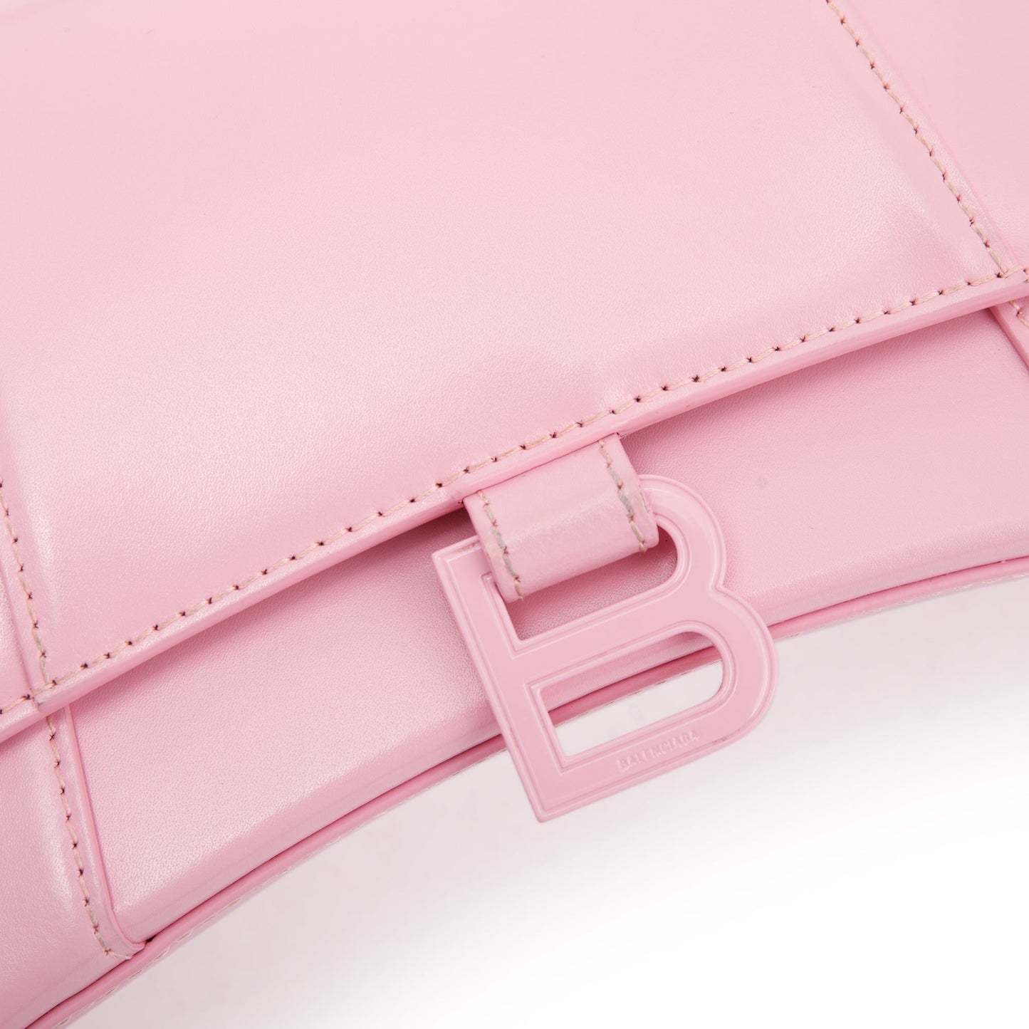 Balenciaga Small Pink Hourglass Top Handle Bag
