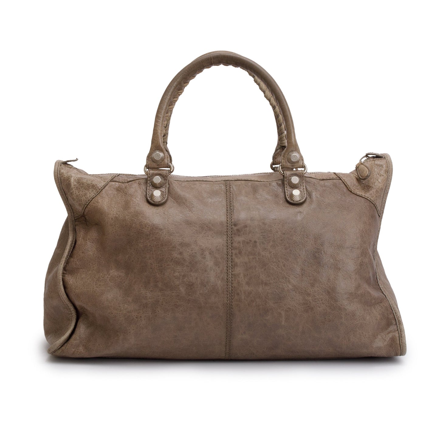 Balenciaga Taupe Agneau Leather Giant 12 City Bag
