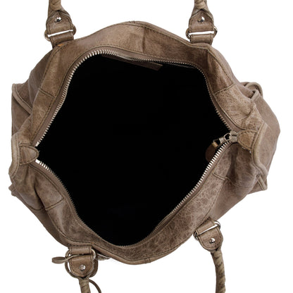 Balenciaga Taupe Agneau Leather Giant 12 City Bag