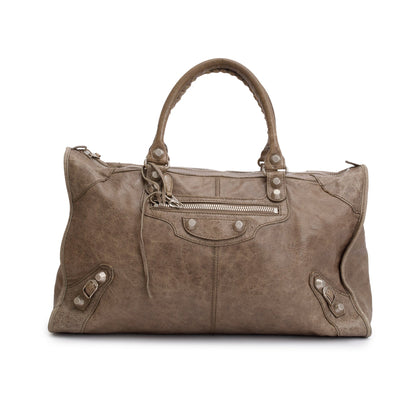 Balenciaga Taupe Agneau Leather Giant 12 City Bag