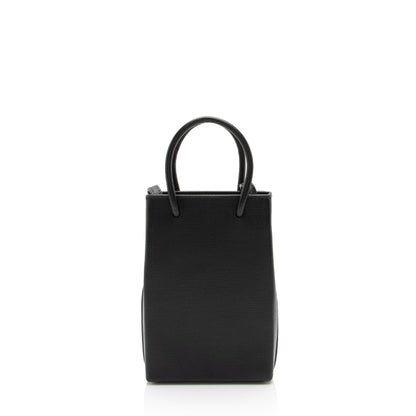Luxury Balenciaga Trending 2025 Textured Calfskin Phone Holder Crossbody (SHF-vPnMbh)