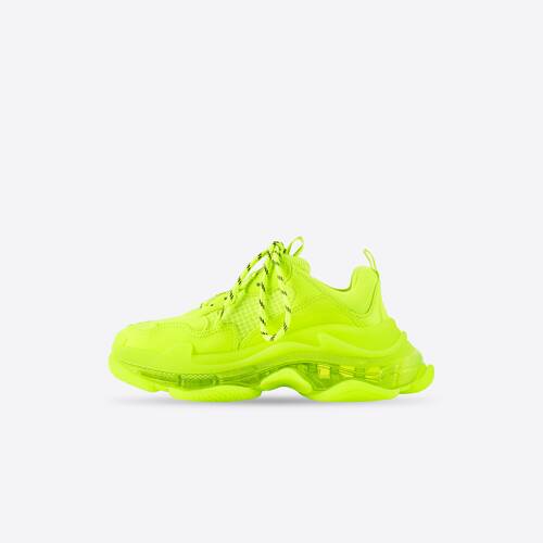 Balenciaga TRIPLE S CLEAR SOLE SNEAKER IN YELLOW