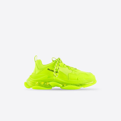 Balenciaga TRIPLE S CLEAR SOLE SNEAKER IN YELLOW