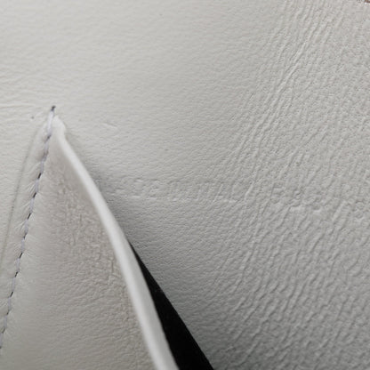 Balenciaga White Leather Everyday Continental Wallet on Chain