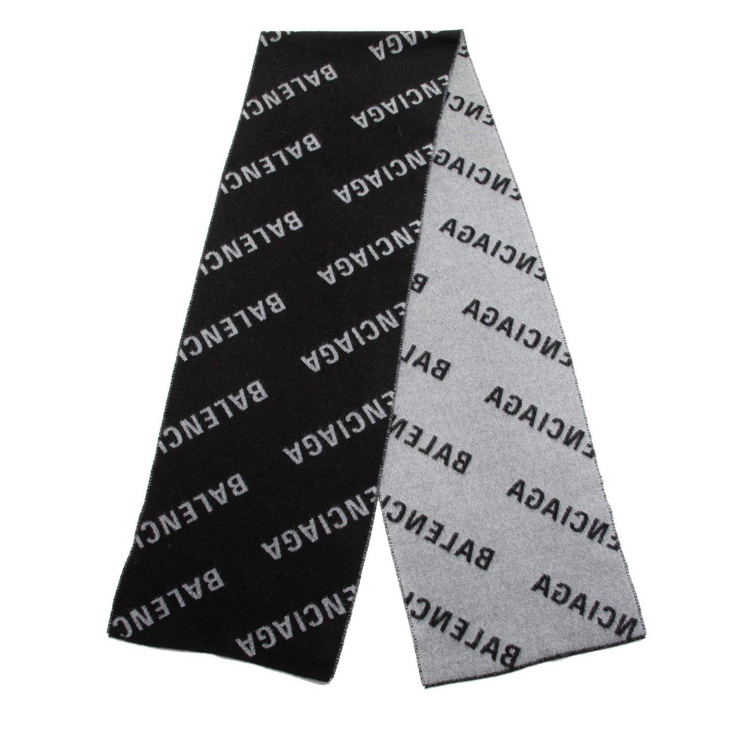 Luxury Balenciaga Trending 2025 Wool Allover Logo Scarf (SHF-23945)