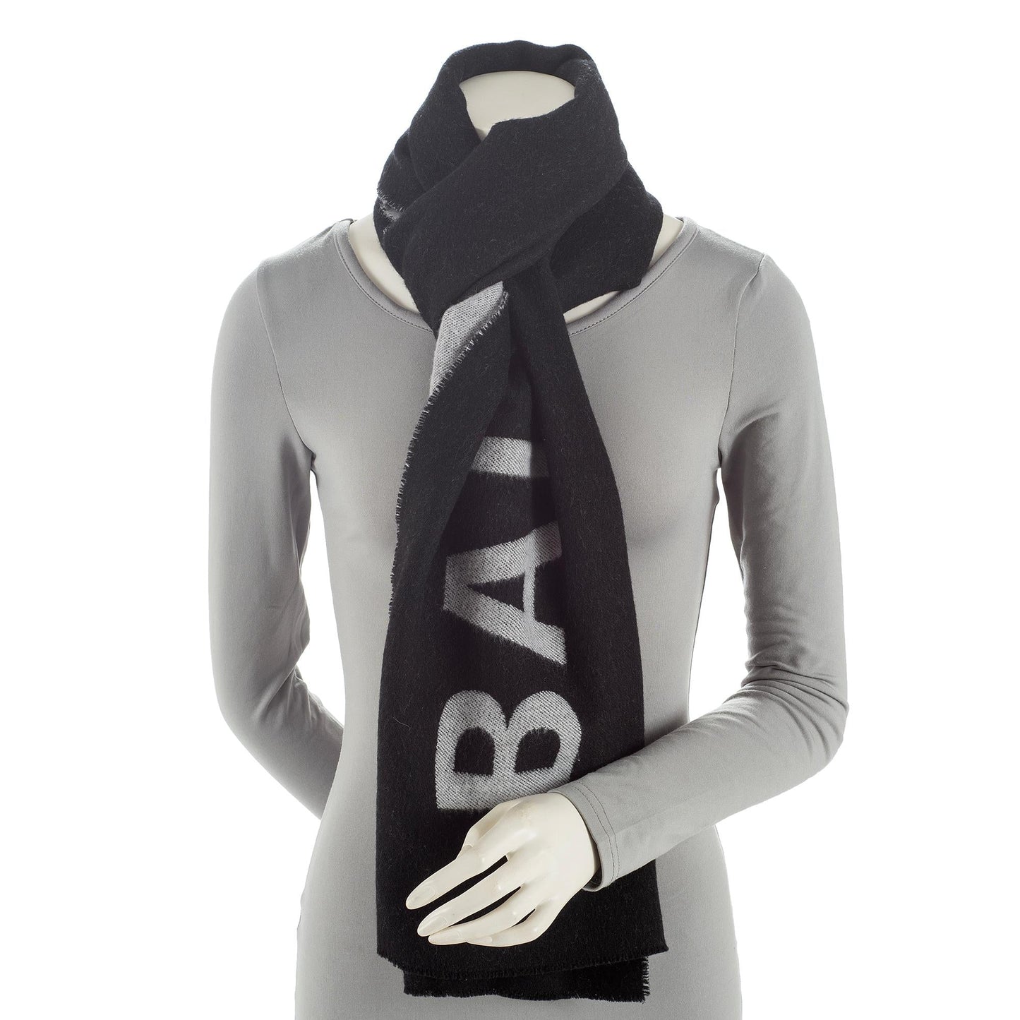 Luxury Balenciaga Trending 2025 Wool Logo Macro Scarf (SHF-23033)