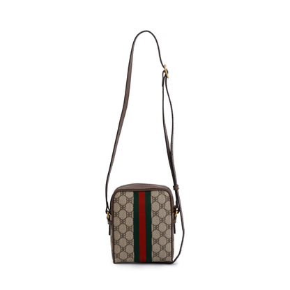 Balenciaga X Gucci The Hacker Project BB Supreme Canvas Web Mini Crossbody Bag