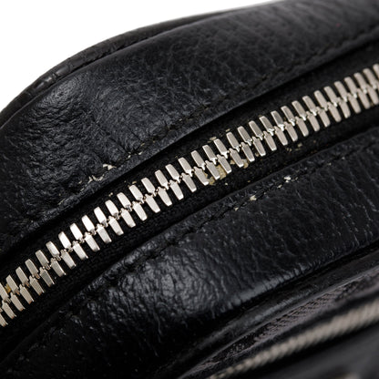 Balenciaga X Gucci The Hacker Project Black BB Supreme Canvas Web Mini Crossbody Bag