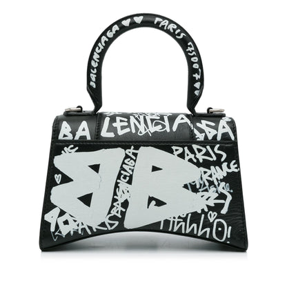 Luxury Balenciaga Trending 2025 XS Hourglass Graffiti Satchel (SHG-heztyI)